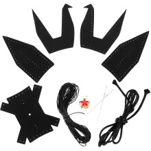Kit de bricolage en cuir avec pendentif grue en origami, matériaux pour la décoration de la maison, de la voiture ou du magasin