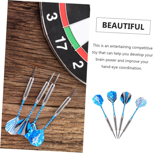 Ensemble de lancer de 12 pointes en fer avec tiges plaquées durables 1