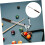 Pont de billard réglable en hauteur, accessoire pour queue de billard, support de queue de billard en métal 8