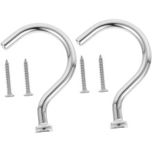 Lot de 2 crochets de fixation pour queue de billard, chromés, pour accessoires de billard