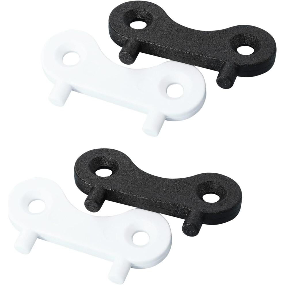 Jeu de 4 clés à réservoir pour bateau, yacht, clé à essence, outil de remplacement pour yacht, noir et blanc