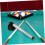 Porte-craie magnétique robuste pour billard 8