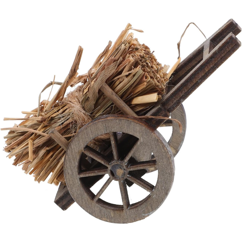 Modèle miniature et chariot pour maison de poupée, 1 ensemble de décoration de jardin paysager