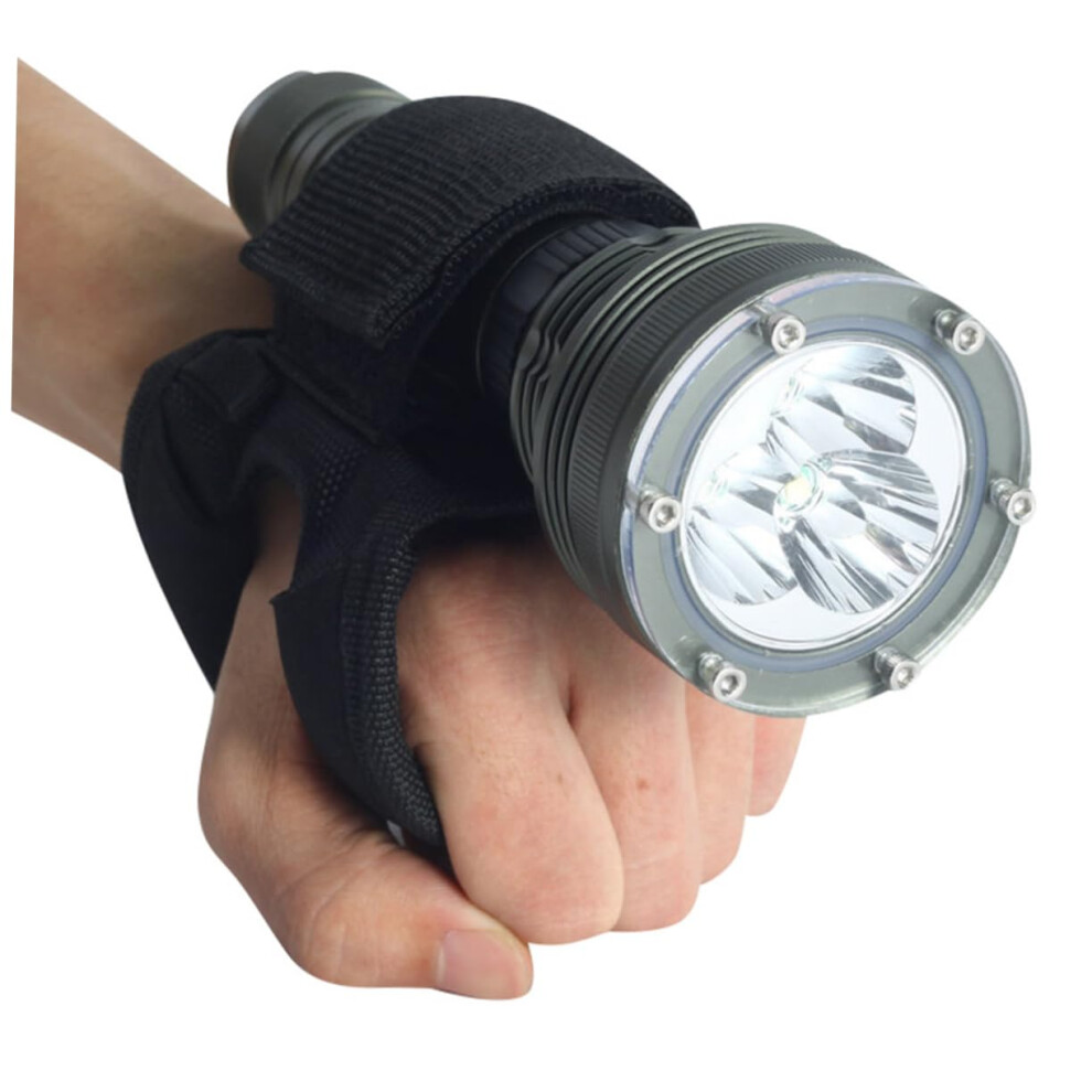Gant en nylon pour plongée, lampe torche, dragonne, type A, noir, pour plongeurs