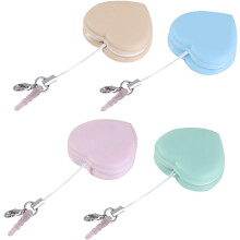Lot de 4 lingettes nettoyantes portables pour verres et lunettes, motif cœur
