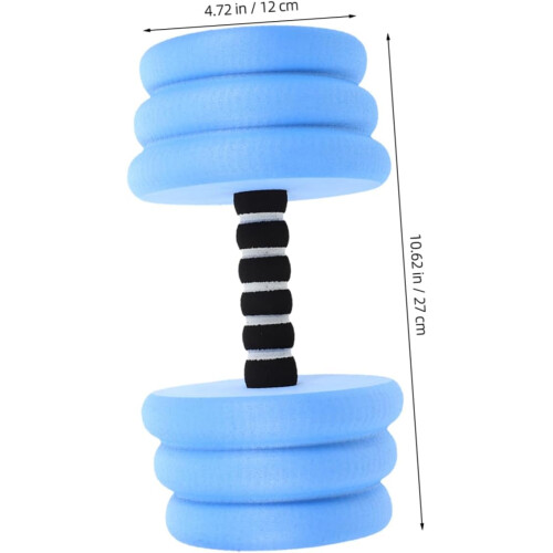 Haltères gonflables EVA pour exercices aquatiques, 2 pièces 1