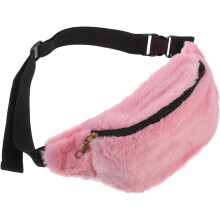 Sac banane en peluche pour femmes - bandoulière colorée, petit sac de poitrine automne-hiver, idéal pour cosmétiques et clés