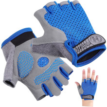 Gants de sport élégants à demi-doigts pour garçons et filles, gants de cyclisme pour jeunes, coupe confortable pour les activités de plein air