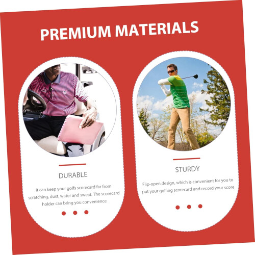 Lot de 2 carnets de scores de golf, portables 1