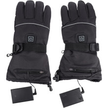 1 paire de gants chauffants d'hiver électriques, écran tactile, doigts complets, imperméables et respirants, pour le ski en extérieur