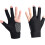 Gants de billard élastiques, respirants, 3 doigts, noirs 2