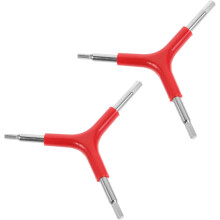 Lot de 2 clés hexagonales en Y pour réparation de VTT, plaquées, faciles à transporter, couleur aléatoire