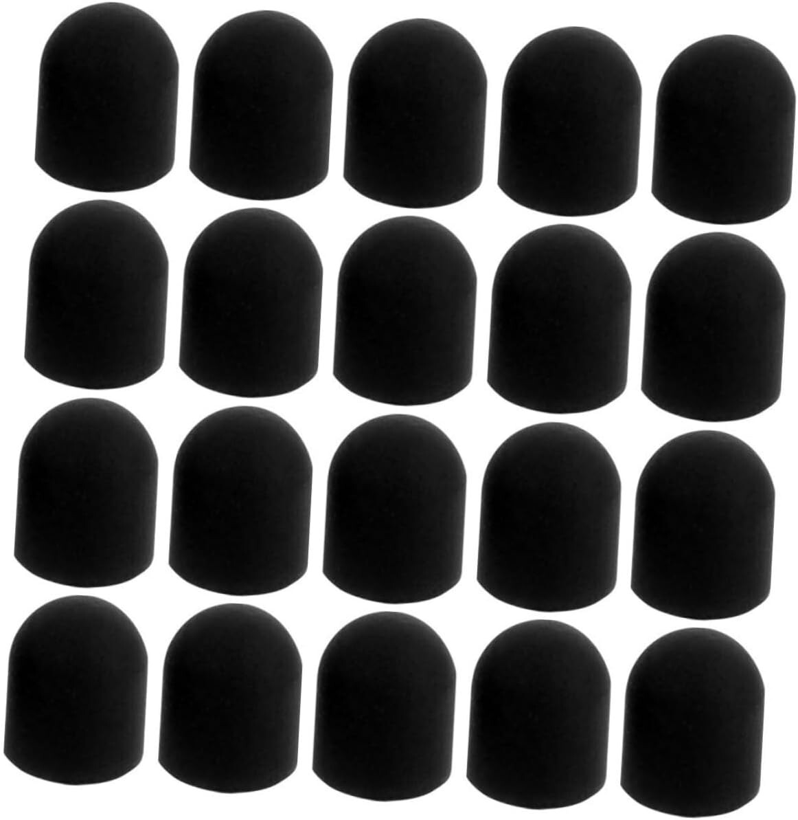 Lot De 20 Embouts En Caoutchouc Pour Tube Rond En PVC De 19 Mm De Diametre Interieur Rouge~p148985820