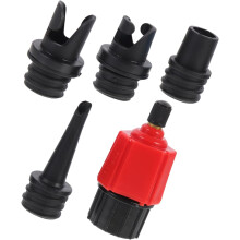 Lot de 5 valves pneumatiques pour bateaux gonflables, avec adaptateur de tuyau et pompe à air
