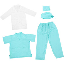 1 ensemble de vêtements de médecin, déguisement de jeu de rôle, costume de médecin pour costumes