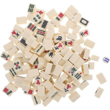 1 ensemble de mini-mahjong, mini-mahjong, kit de jeux de mahjong miniature, accessoires de mahjong
