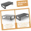 Support d'écran PC, support de bureau multimédia portable, support de bureau réglable, étagère de bureau 7