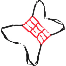 Filet de football pour l'entraînement de football, robuste, en nylon rouge, portable, améliore la précision