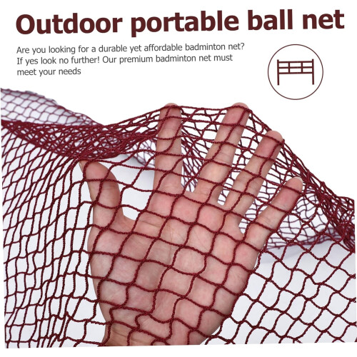 Filet de badminton de plage portable et d'extérieur, léger et compact, avec maille durable 1