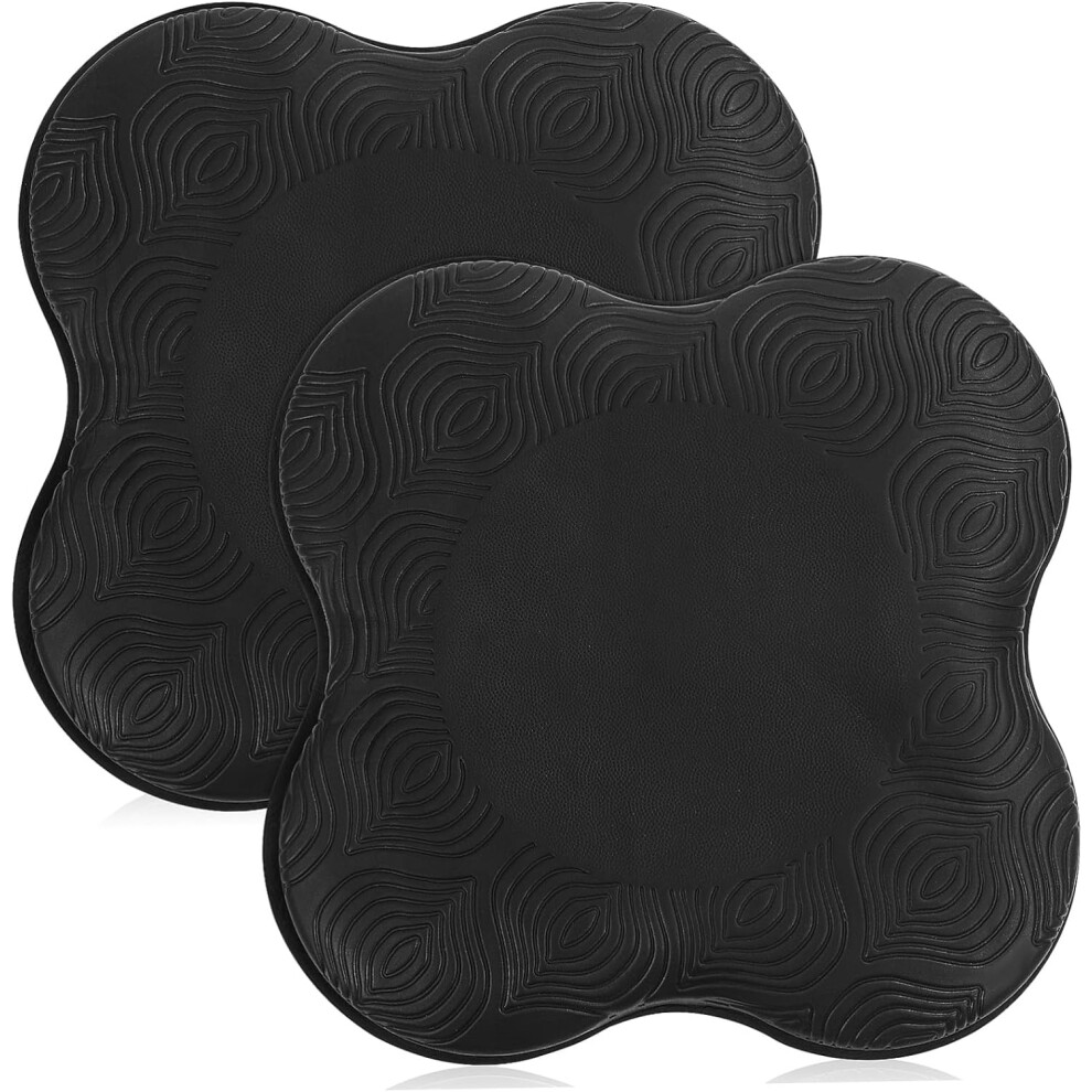 Lot de 2 genouillères de yoga en EVA, tapis antidérapant pour genoux et coudes, pour hommes et femmes, coussin d'exercice confortable pour s'asseoir