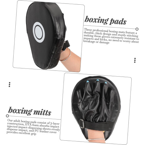 Lot de 2 gants de boxe épais pour arts martiaux 2