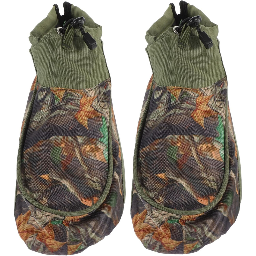 Lot de 2 couvre-bottes isolants et anti-neige, imperméables, camouflage, équipement d'extérieur pour la chasse et le trekking