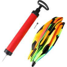 1 ensemble de ballons de football gonflables épais et explosifs avec pompe pour jeux de plage en plein air et activités amusantes