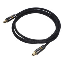 Câble à fibre optique Câble audio à fibre optique de 1,5 m de long Sortie Click to Play pour systèmes de cinéma maison Câble audio optique
