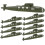 Lot de 12 figurines de sous-marins décoratives pour table de sable 1