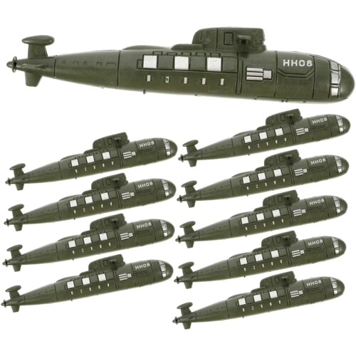 Lot de 12 figurines de sous-marins décoratives pour table de sable