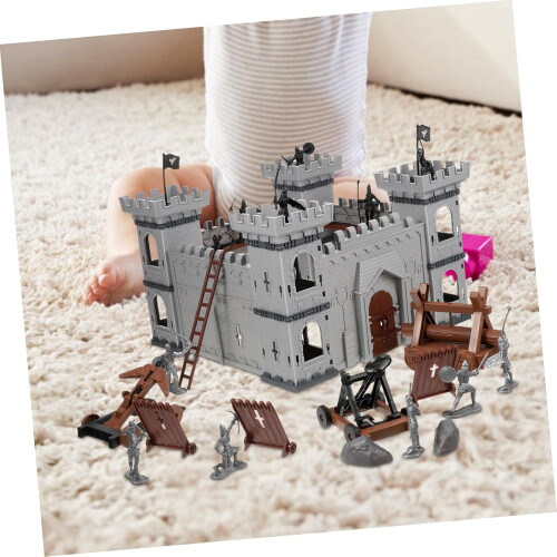 Mini-modèle de char de siège romain pour garçons et filles, jouets de collection 2
