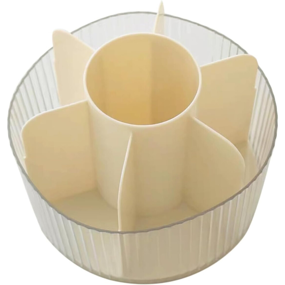 Boîte de rangement rotative pour cosmétiques, support pour pinceaux de maquillage, pot à stylos rotatif, organisateur de crayons