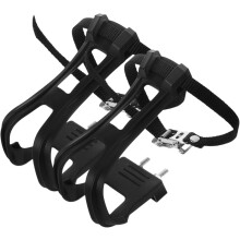 paire de cale-pieds en nylon pour pédales de vélo de route et de montagne, avec trou de réflecteur amovible