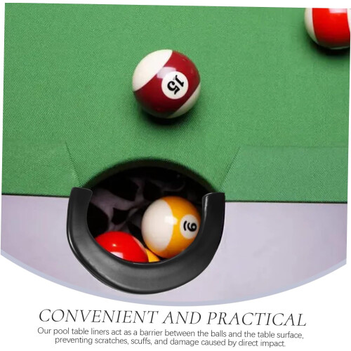 Lot de 6 protections de poche de billard remplaçables et durables 2