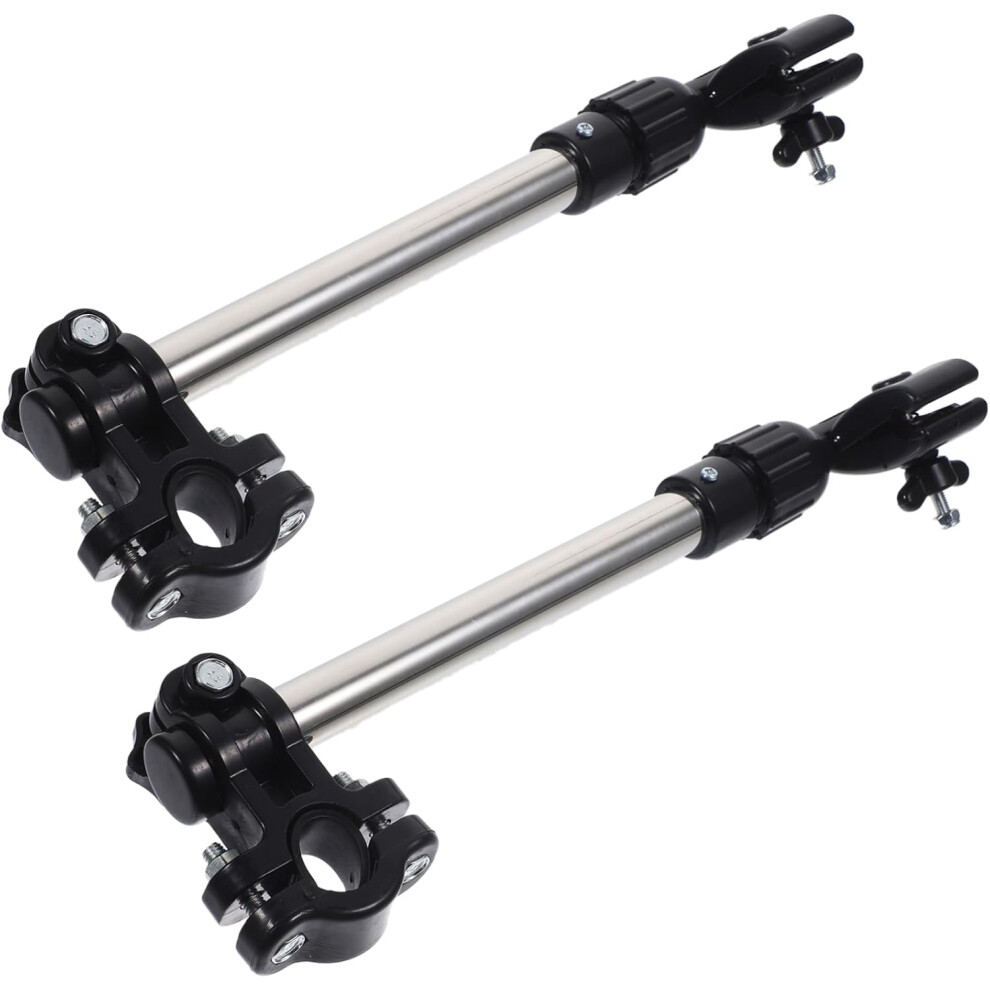 Support de parapluie de vélo réglable pour poussette, camping-car, robuste, en acier inoxydable, design simple