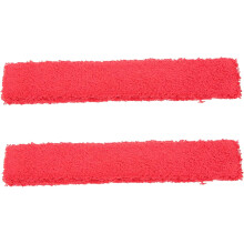Lot de 2 bandes de grip de badminton en coton, anti-transpiration, pour raquette de tennis