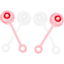 Lot de 4 couvercles de paille élastiques en silicone pour pailles de 6 à 10 mm, réutilisables