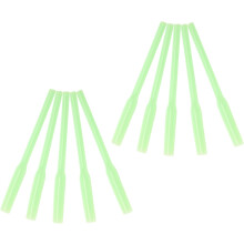 Lot de 10 manchons fluorescents en PVC pour pêche de nuit, accessoire anti-fil de pêche