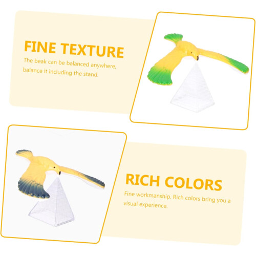Lot de 8 oiseaux d'équilibre en plastique coloré 2