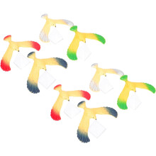 Lot de 8 oiseaux d'équilibre en plastique coloré