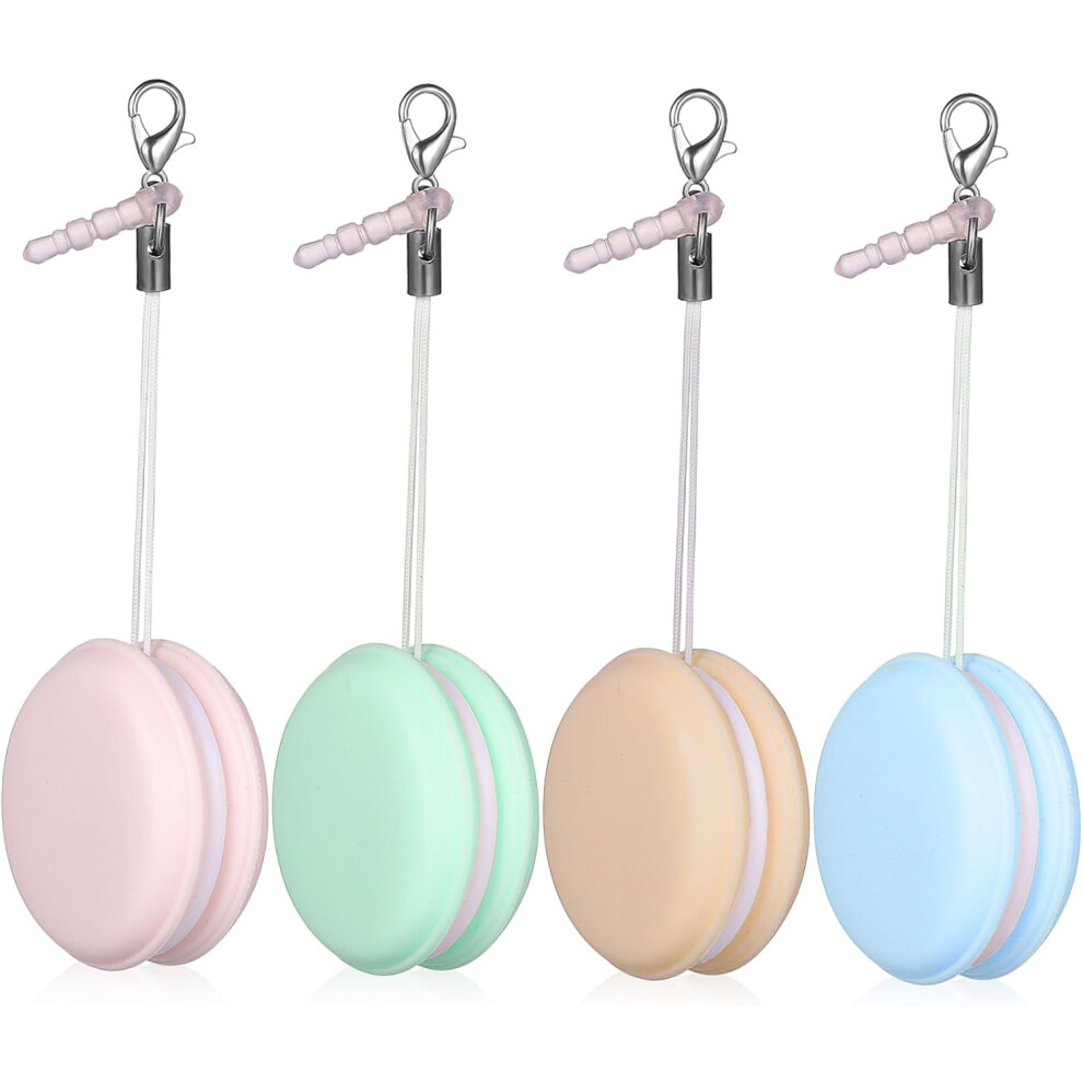 Lot de 4 lingettes nettoyantes pour écran de téléphone, nettoyants pour téléphones portables, cordons décoratifs