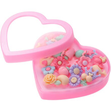 Ensemble de 24 petites bagues pour filles, bijoux pour petites filles avec un joli motif floral.