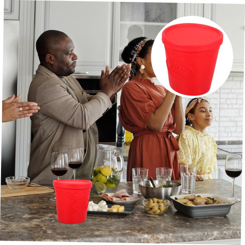 Seau à pop-corn en silicone réutilisable Seau à pop-corn pour bonbons 2