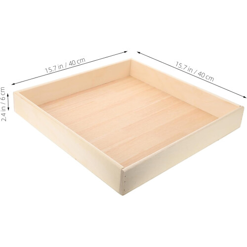 Bac à sable Bac à sable Bac à sable éducatif pour bac à sable Beige en bois 1