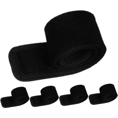 Lot de 5 sangles élastiques de fixation pour canne à pêche