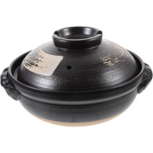 Marmite à ragoût en céramique de 900 ml, cocotte en terre cuite pour usage domestique, marmite polyvalente f