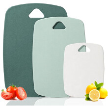 Chopping Board Set BPA Free Plastic Cutting Board Set of 3 (Green)