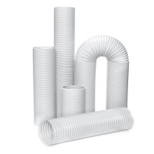 (2M) 5" Universal Pipe Duct Air Conditioner Exhaust Hose For Range Hoods Kitchen