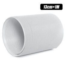 (1M) 5" Universal Pipe Duct Air Conditioner Exhaust Hose For Range Hoods Kitchen