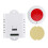 (White, 315MHz) Wide Voltage AC85V-250V Wireless Remote Control Switch + Round Button Transmitter 15